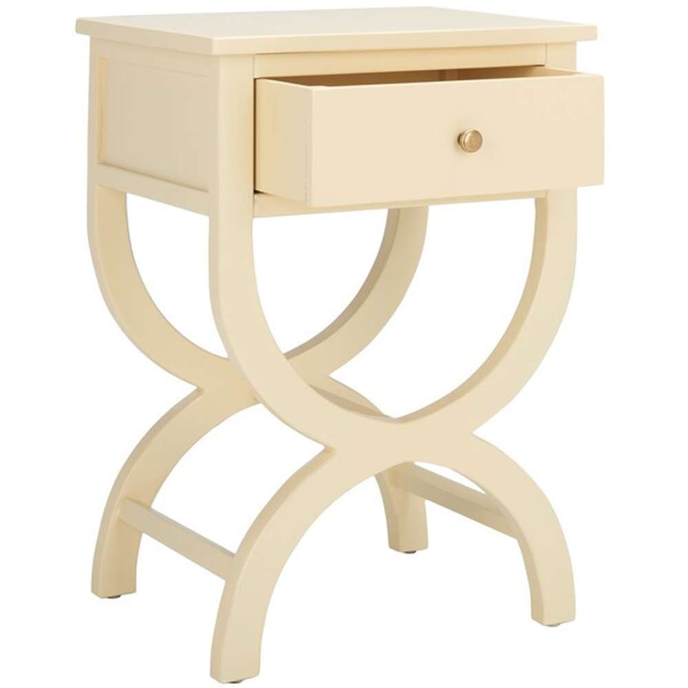 Safavieh - Maxine Accent Table W Storage Drw - Vanilla - AMH6608E veiw 4