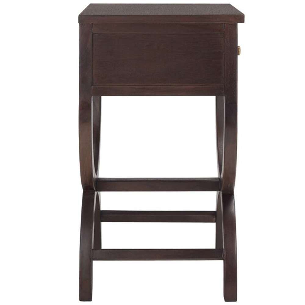 Safavieh - Maxine Accent Table W Storage Drw - Walnut - AMH6608F veiw 4