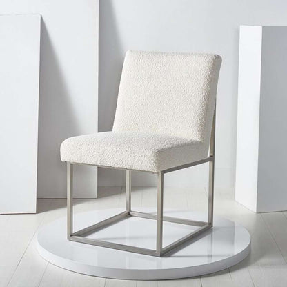 Safavieh - Jenette Dining Chair - Ivory - Silver - KNT7042D veiw 3