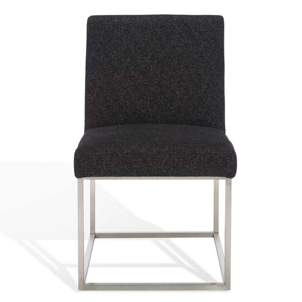Safavieh - Jenette Dining Chair - Black - Silver - KNT7042H veiw 2