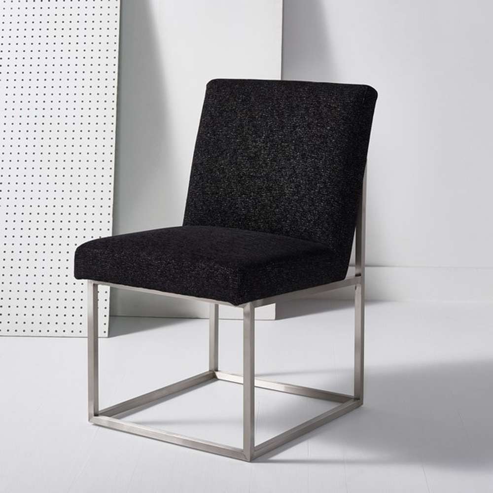 Safavieh - Jenette Dining Chair - Black - Silver - KNT7042H veiw 3