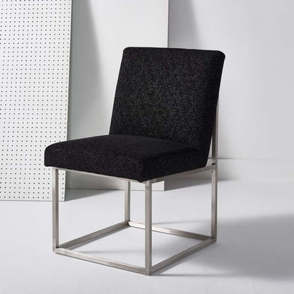 Safavieh - Jenette Dining Chair - Black - Silver - KNT7042H veiw 3