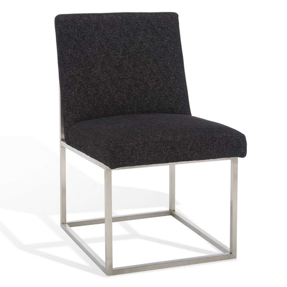 Safavieh - Jenette Dining Chair - Black - Silver - KNT7042H veiw 4