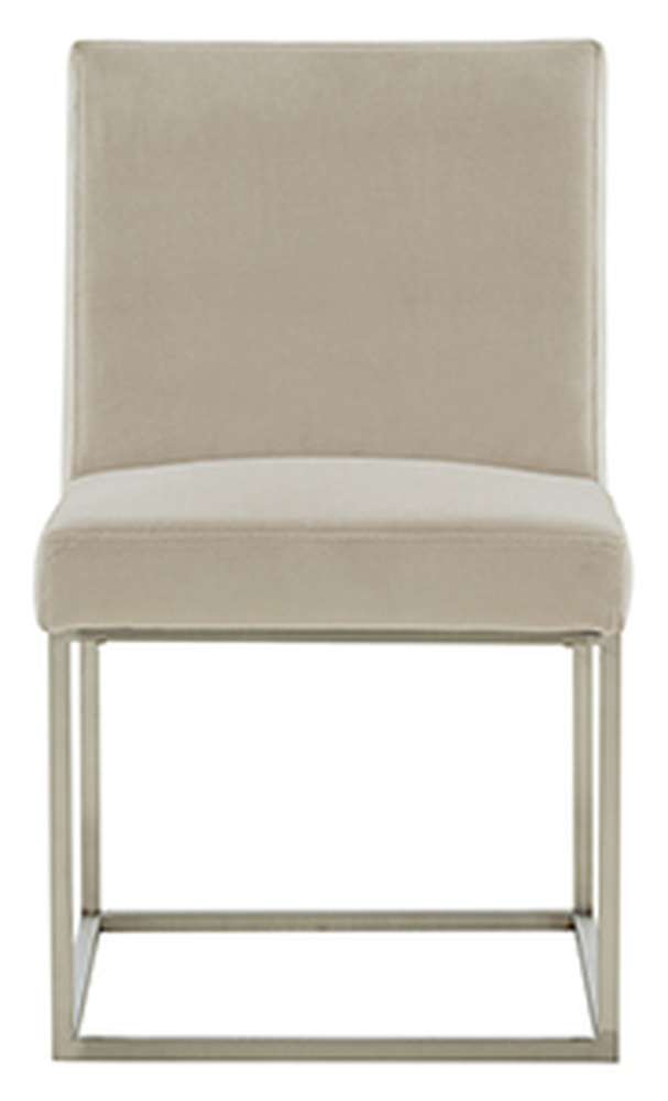 Safavieh - Jenette Dining Chair - Taupe - Silver - KNT7042F veiw 1