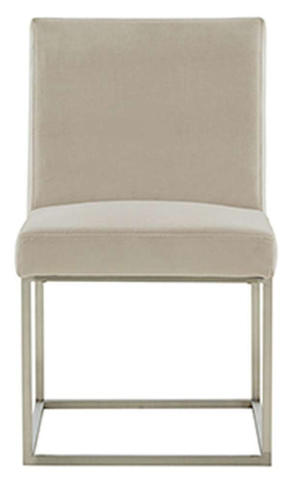Safavieh - Jenette Dining Chair - Taupe - Silver - KNT7042F veiw 1