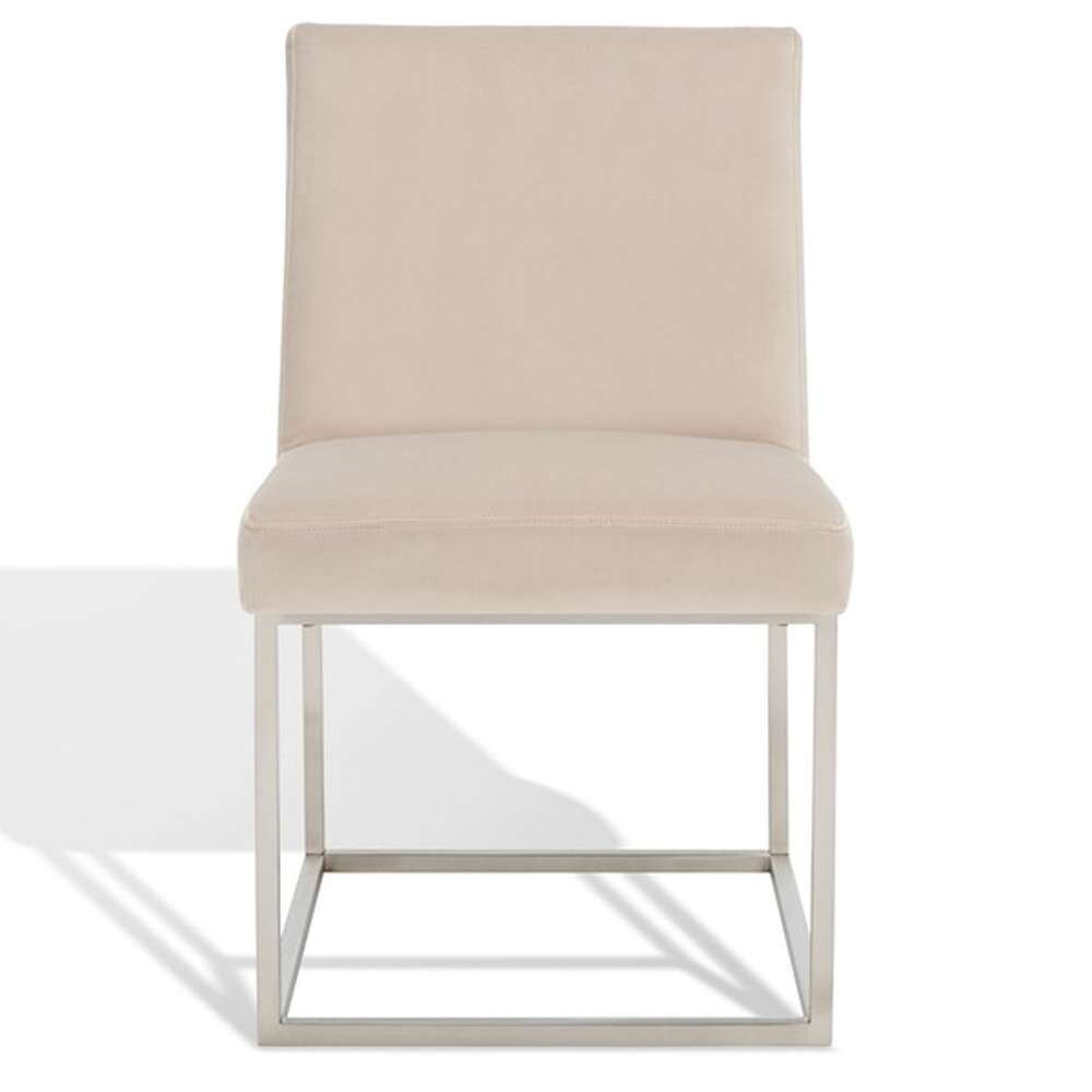 Safavieh - Jenette Dining Chair - Taupe - Silver - KNT7042F veiw 2