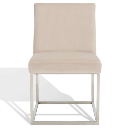 Safavieh - Jenette Dining Chair - Taupe - Silver - KNT7042F veiw 2