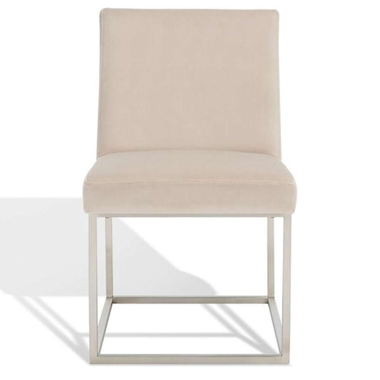Safavieh - Jenette Dining Chair - Taupe - Silver - KNT7042F veiw 2