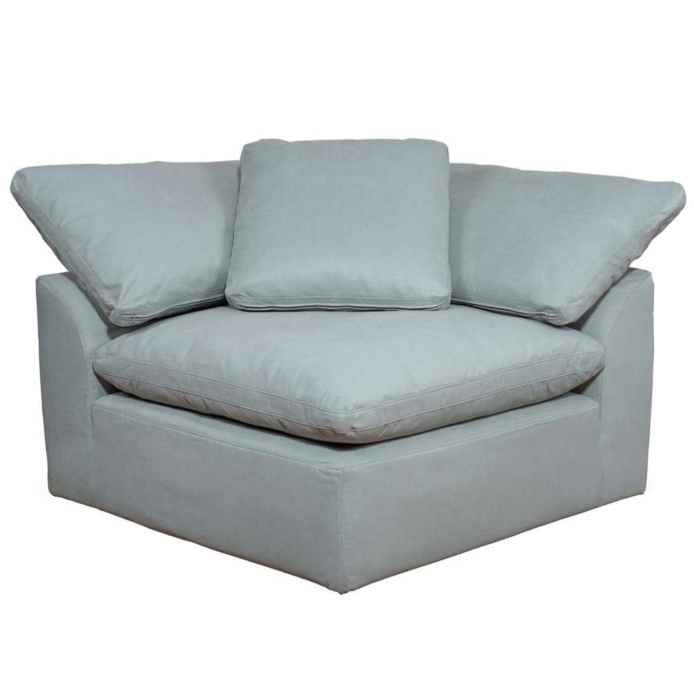 Sunset Trading - Contemporary Puff Collection 5PC U-Shaped Sectional Sofa Ocean Blue - SU-1458-43-2C-3A veiw 3