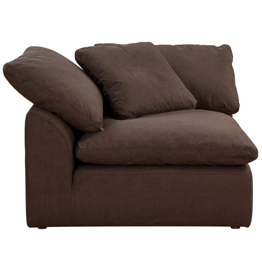 Sunset Trading - Contemporary Puff Collection 5PC U-Shaped Sectional Sofa Brown - SU-1458-88-2C-3A veiw 6