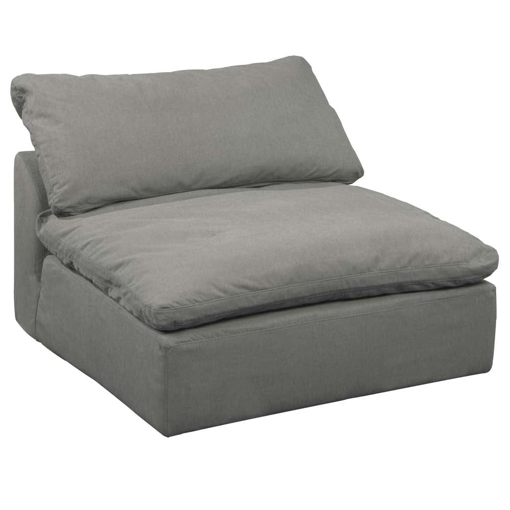 Sunset Trading - Contemporary Puff Collection 5PC U-Shaped Sectional Sofa Gray - SU-1458-94-2C-3A veiw 7