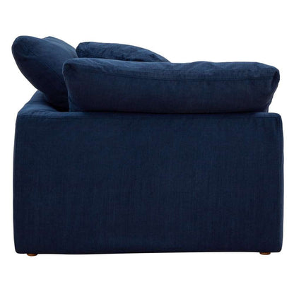 Sunset Trading - Contemporary Puff Collection 5PC U-Shaped Sectional Sofa Navy Blue - SU-1458-49-2C-3A veiw 9