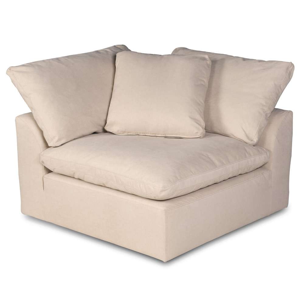 Sunset Trading - Contemporary Puff Collection 5PC U-Shaped Sectional Sofa Tan/Beige - SU-1458-84-2C-3A veiw 3
