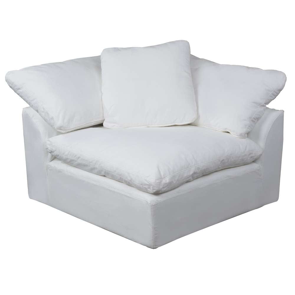 Sunset Trading - Contemporary Puff Collection 5PC U-Shaped Sectional Sofa White - SU-1458-81-2C-3A veiw 5
