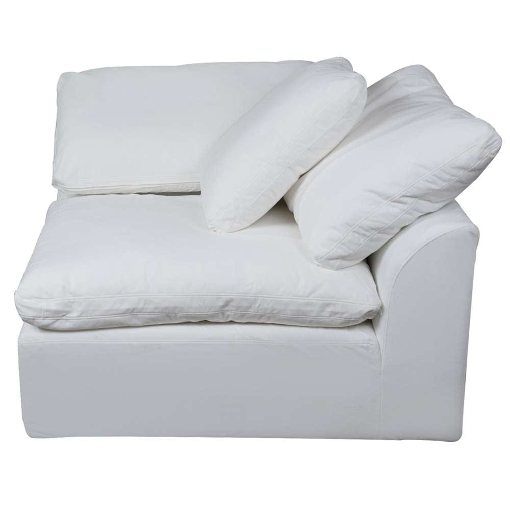 Sunset Trading - Contemporary Puff Collection 5PC U-Shaped Sectional Sofa White - SU-1458-81-2C-3A veiw 6