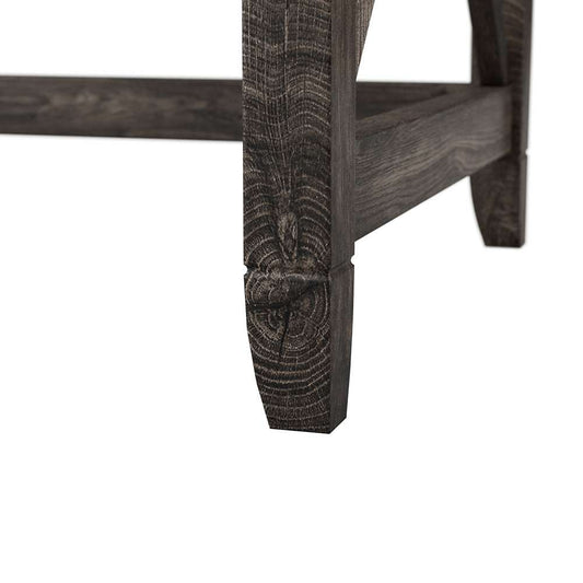 Bush Furniture - Key West 48W Writing Desk with Mid Back Tufted Office Chair in Dark Gray Hickory - KWS021GH veiw 2