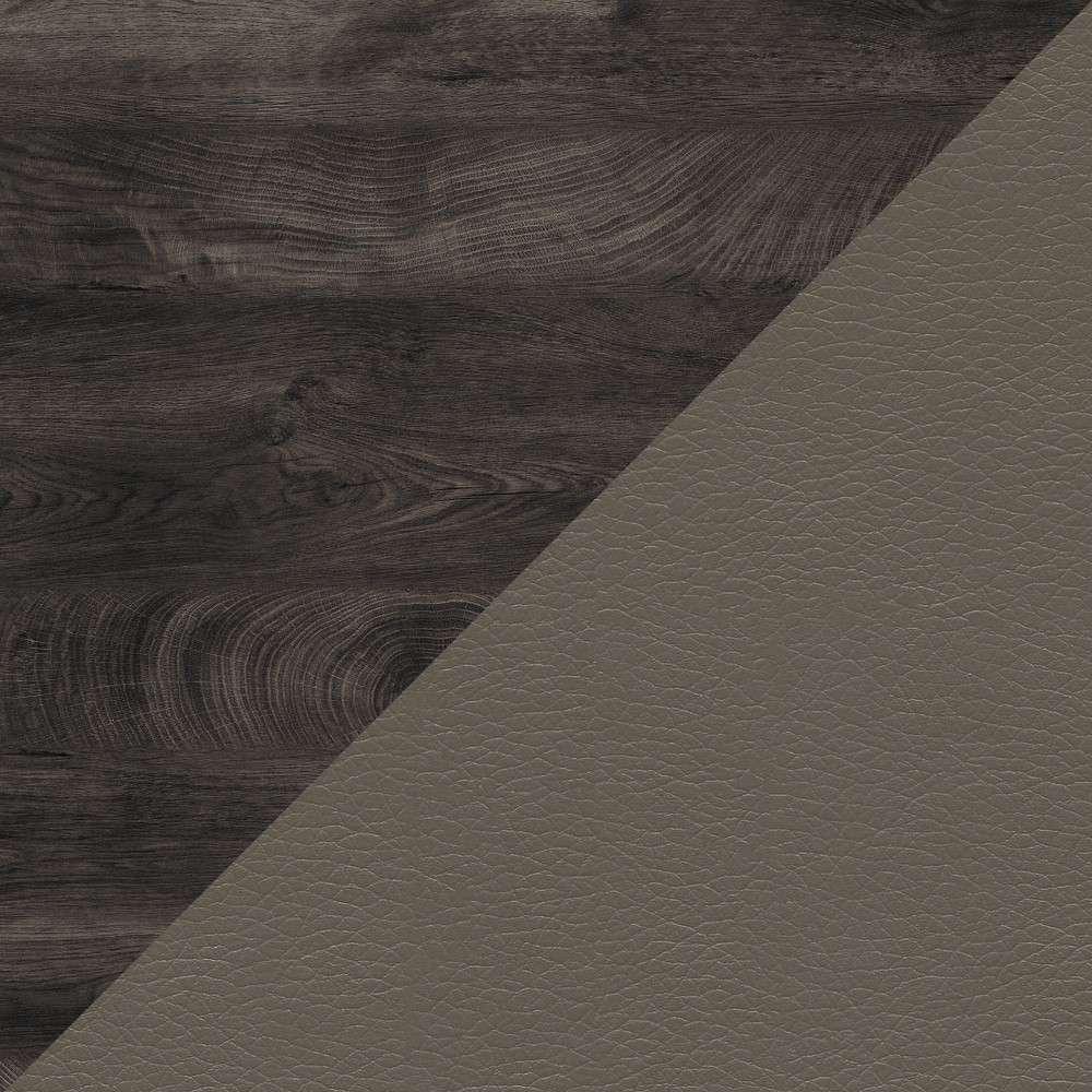 Bush Furniture - Key West 48W Writing Desk with Mid Back Tufted Office Chair in Dark Gray Hickory - KWS021GH veiw 5