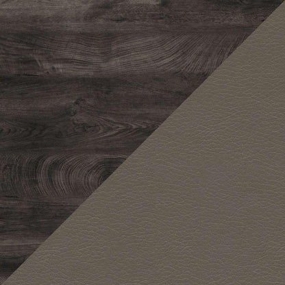 Bush Furniture - Key West 48W Writing Desk with Mid Back Tufted Office Chair in Dark Gray Hickory - KWS021GH veiw 5