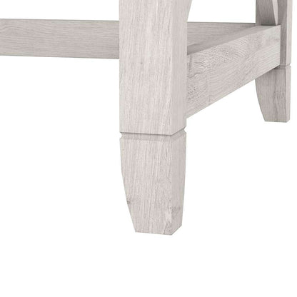Bush Furniture - Key West 48W Writing Desk with Mid Back Tufted Office Chair in Linen White Oak - KWS021LW veiw 2