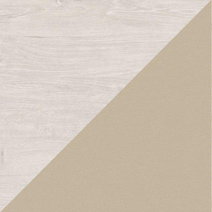 Bush Furniture - Key West 48W Writing Desk with Mid Back Tufted Office Chair in Linen White Oak - KWS021LW veiw 5
