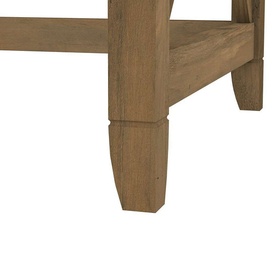 Bush Furniture - Key West 48W Writing Desk with Mid Back Tufted Office Chair in Reclaimed Pine - KWS021RCP veiw 2