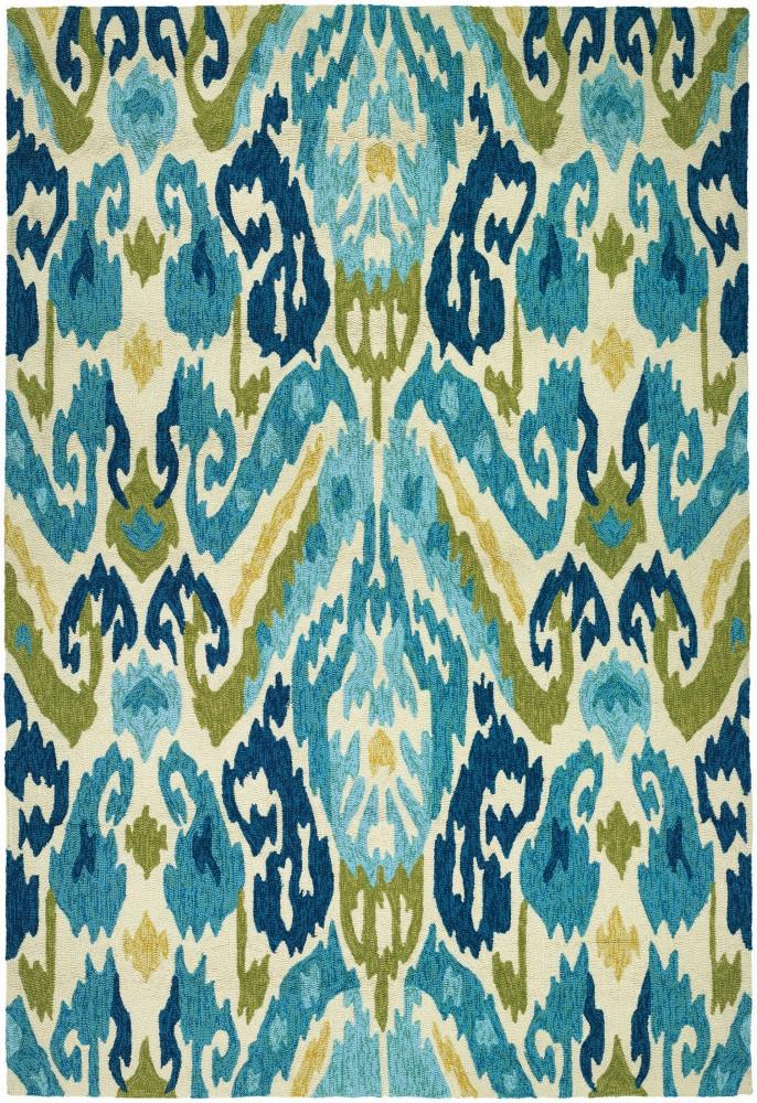 Couristan - Covington Delfina/Azure-Lemon Rug - 2 x 4 - 22630702020040T veiw 1