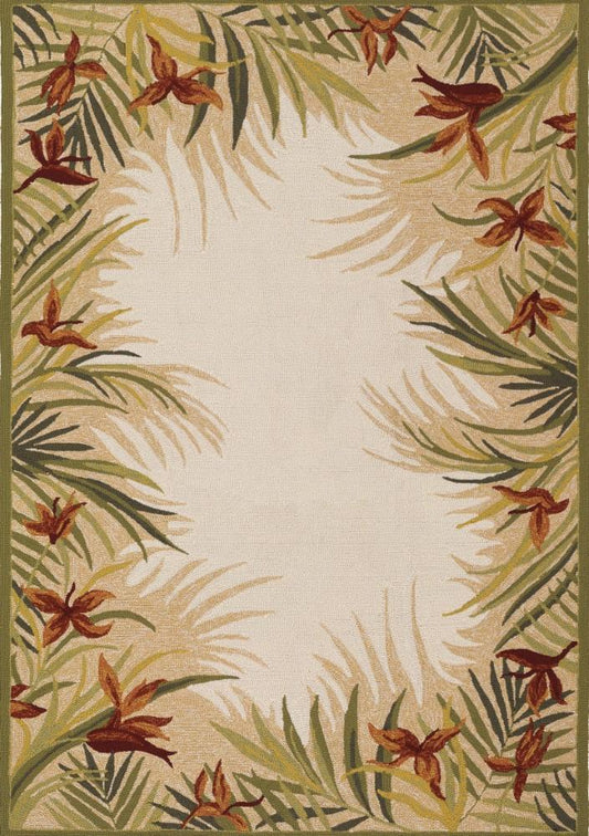 Couristan - Covington Tropic Gardens/Sand Multi Rug - 2 x 4 - 21291021020040T veiw 1