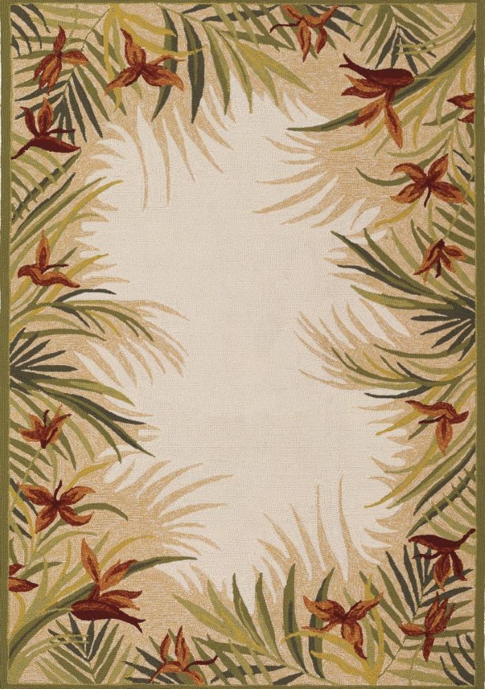 Couristan - Covington Tropic Gardens/Sand Multi Rug - 56 x 8 - 21291021056080T veiw 1