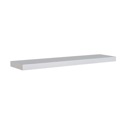 Euro Style - Barney 43in Floating Shelf/Shelving in White - 09748WHT veiw 1