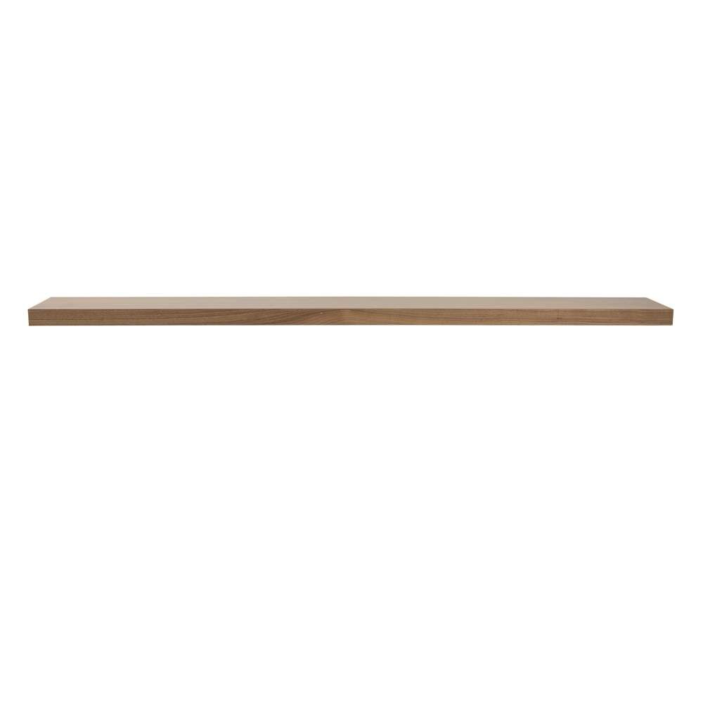 Euro Style - Barney 75in Floating Shelf/Shelving in American Walnut - 09747WAL veiw 1