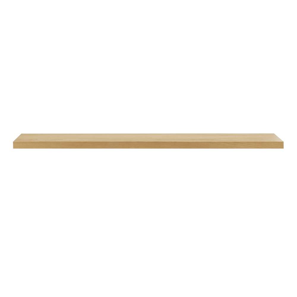 Euro Style - Barney 75in Floating Shelf/Shelving in Oak - 09747-OAK veiw 1