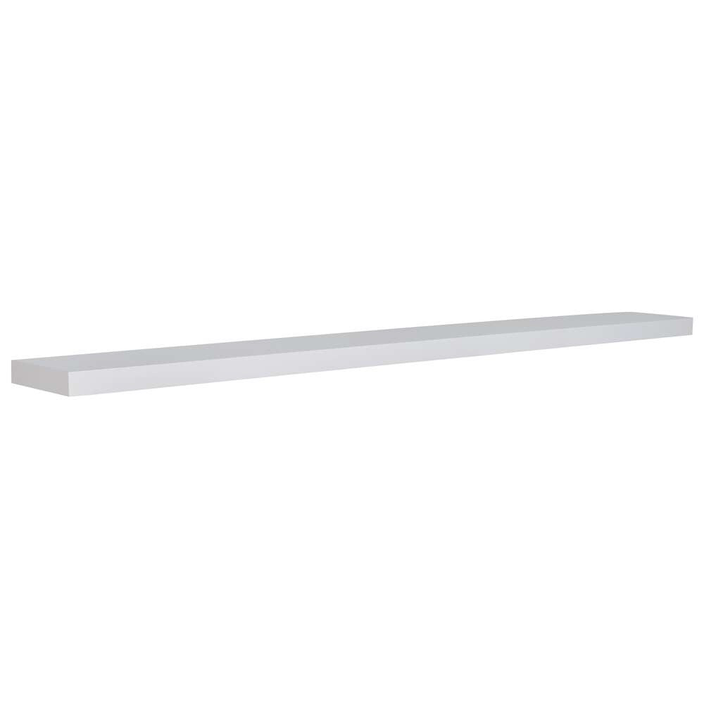 Euro Style - Barney 75in Floating Shelf/Shelving in White - 09747WHT veiw 2