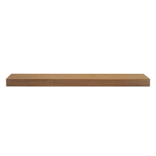 Euro Style - Barney 36in Floating Shelf/Shelving in American Walnut Veneer - 09742-WAL veiw 1