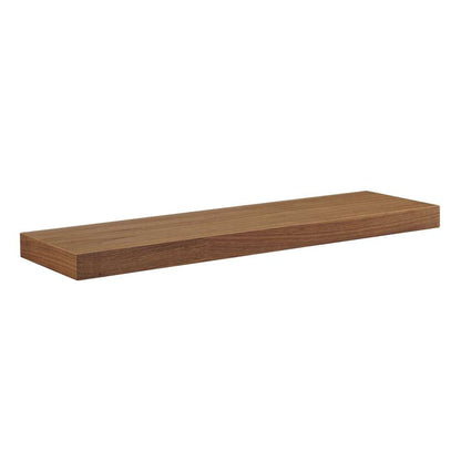 Euro Style - Barney 36in Floating Shelf/Shelving in American Walnut Veneer - 09742-WAL veiw 4