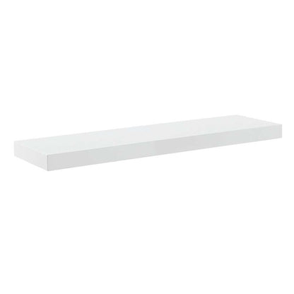 Euro Style - Barney 36in Floating Shelf/Shelving in High Gloss White - 09742-WHT veiw 2