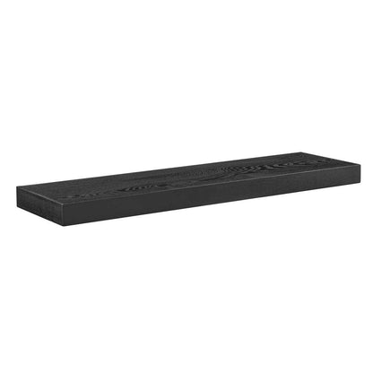 Euro Style - Barney 36in Floating Shelf/Shelving in Wenge Stained Veneer - 09742-WEN veiw 4