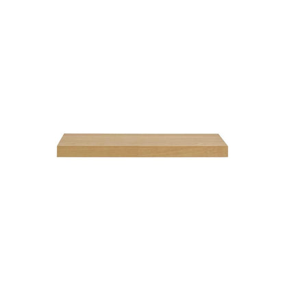 Euro Style - Barney 24in Floating Shelf/Shelving in American Oak Veneer - 09740-OAK veiw 1
