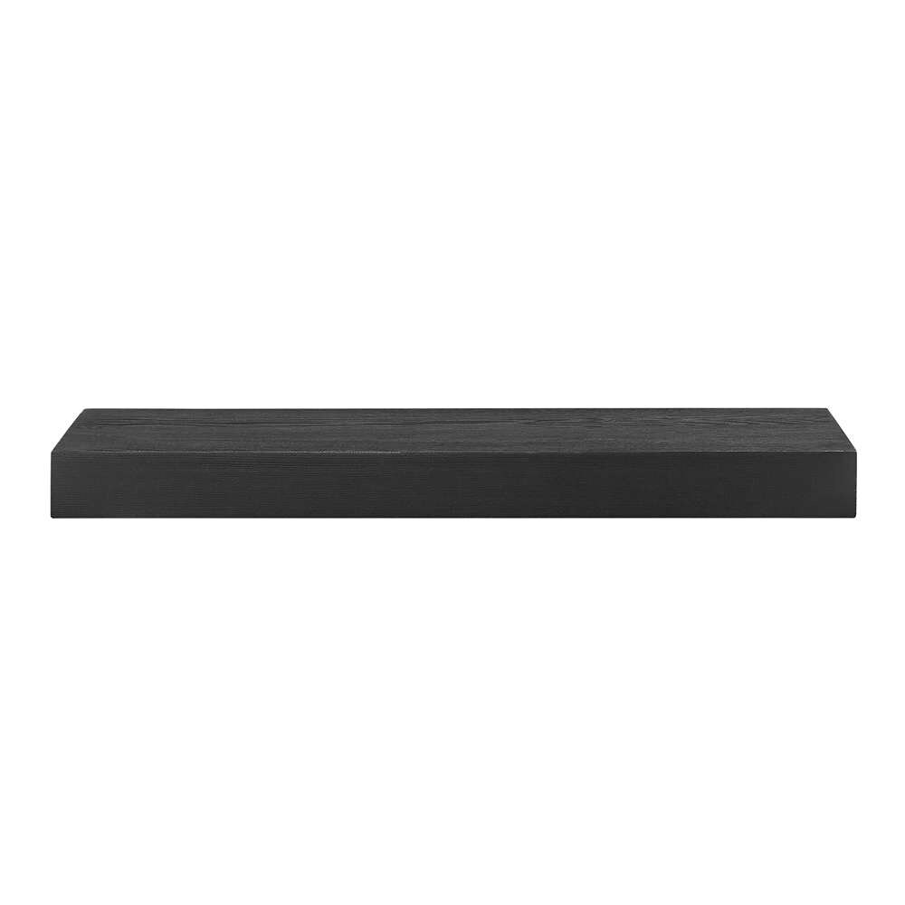 Euro Style - Barney 24in Floating Shelf/Shelving in Wenge Stained Veneer - 09740-WEN veiw 1