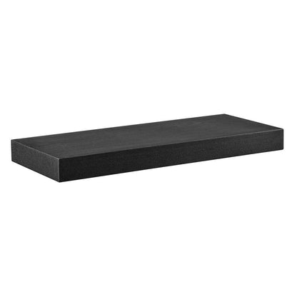 Euro Style - Barney 24in Floating Shelf/Shelving in Wenge Stained Veneer - 09740-WEN veiw 2