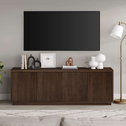 Hudson & Canal - Hanson Rectangular TV Stand for TVs up to 75in in Alder Brown - TV1930 veiw 2