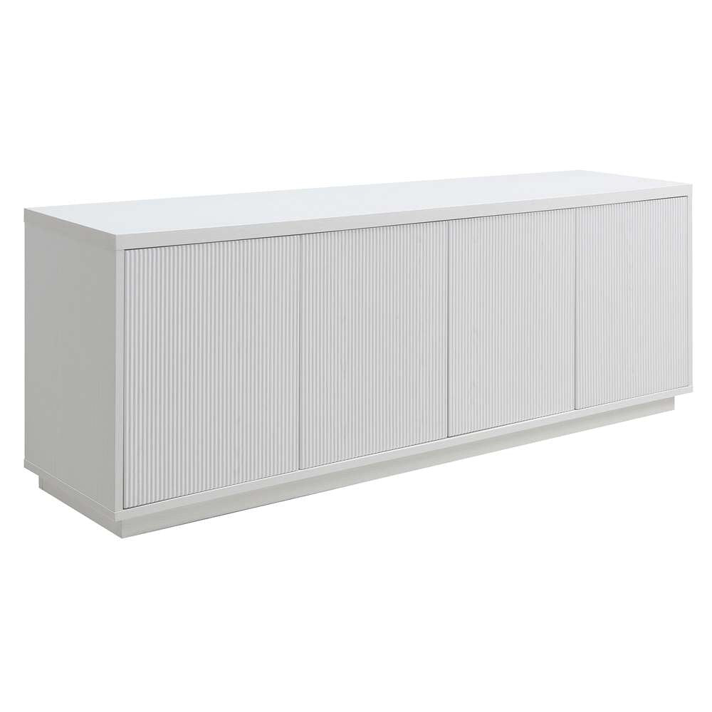Hudson & Canal - Hanson Rectangular TV Stand for TVs up to 75in in White - TV1739 veiw 1