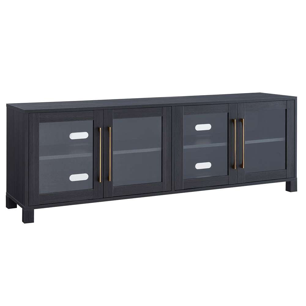 Hudson & Canal - Quincy Rectangular TV Stand for TVs up to 75in in Charcoal Gray - TV1032 veiw 1