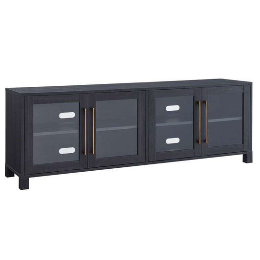 Hudson & Canal - Quincy Rectangular TV Stand for TVs up to 75in in Charcoal Gray - TV1032 veiw 1