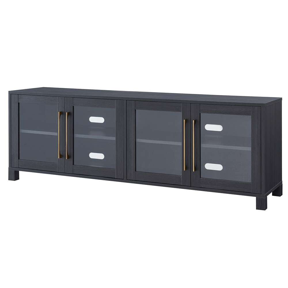 Hudson & Canal - Quincy Rectangular TV Stand for TVs up to 75in in Charcoal Gray - TV1032 veiw 4