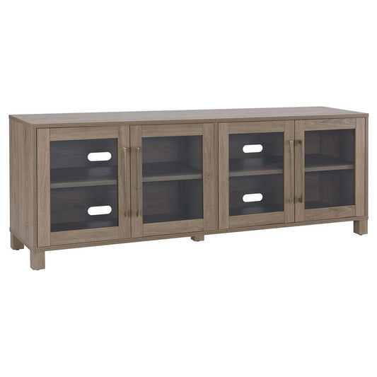 Hudson & Canal - Quincy Rectangular TV Stand for TVs up to 75in in Antiqued Gray - TV1365 veiw 1