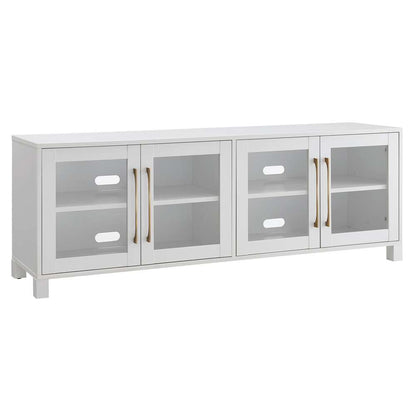 Hudson & Canal - Quincy Rectangular TV Stand for TVs up to 75in in White - TV1031 veiw 1