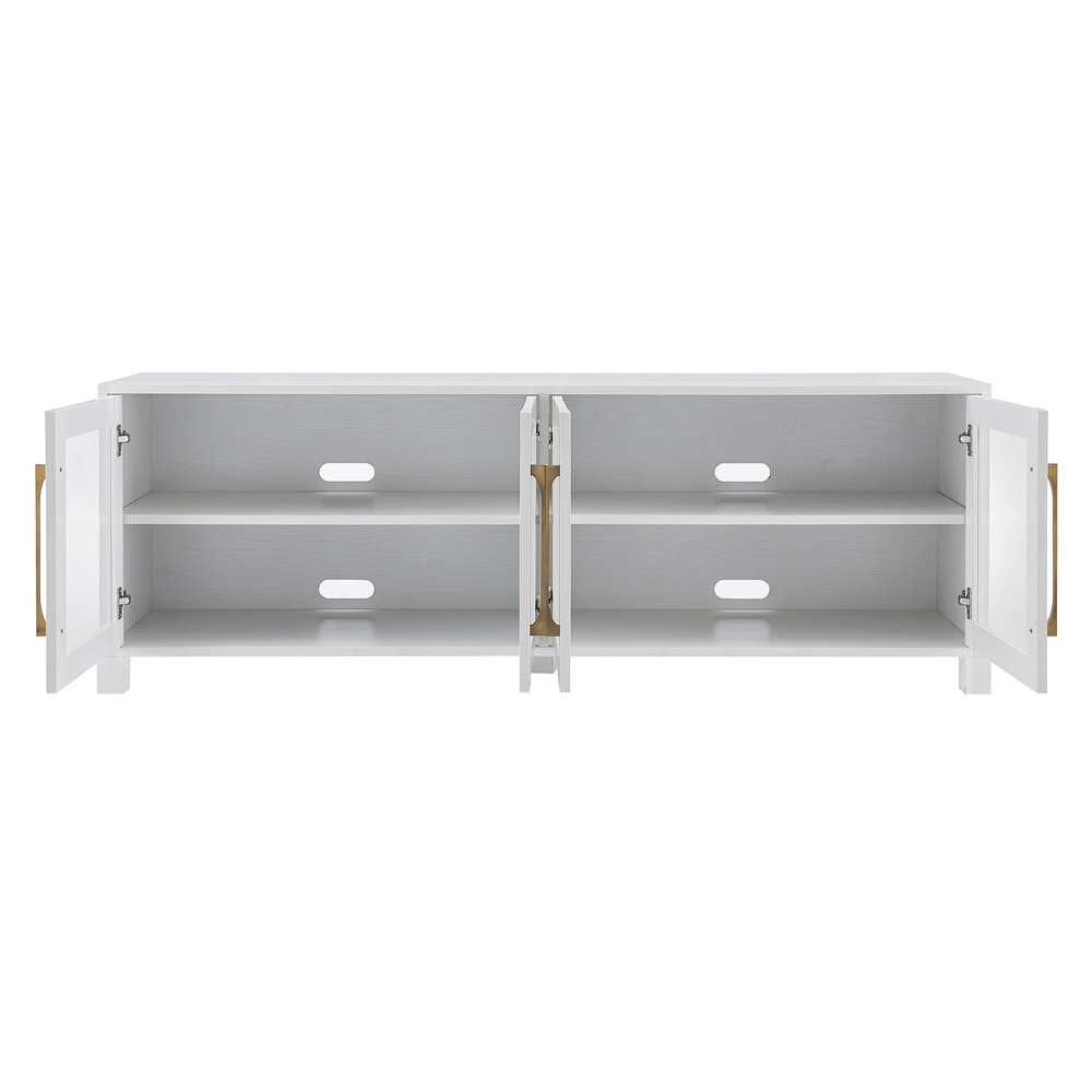 Hudson & Canal - Quincy Rectangular TV Stand for TVs up to 75in in White - TV1031 veiw 5