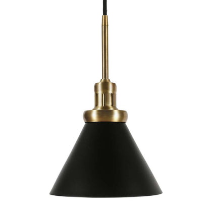 Hudson & Canal - Zeno 8.5in Wide Pendant with Metal Shade in Blackened Bronze/Blackened Bronze - PD0728 veiw 3