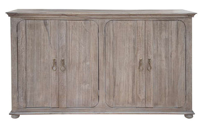 IFD - Alba 4 Doors Console, Two fixed shelves, White sea Finish - IFD9011CNSWS veiw 1