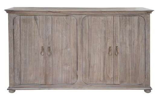 IFD - Alba 4 Doors Console, Two fixed shelves, White sea Finish - IFD9011CNSWS veiw 1